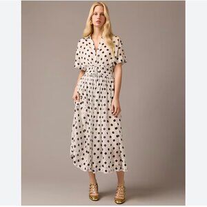NWOT Elena shirtdress in dot chiffon